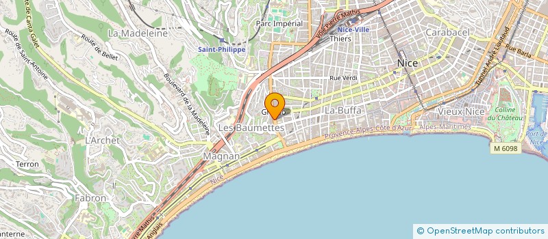 localisation de l'entreprise MONSIEUR LOUIS PALEOTTI à NICE