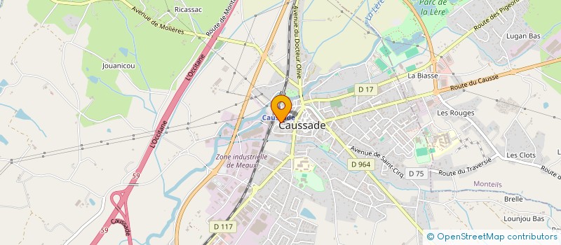 localisation de l'entreprise MONSIEUR LOUIS PARKES  CAUSSADE