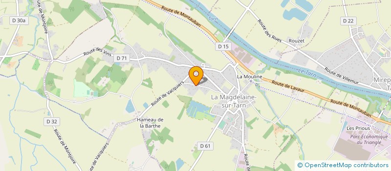 localisation de l'entreprise MONSIEUR LOUIS PASCHETTA  LA MAGDELAINE-SUR-TARN