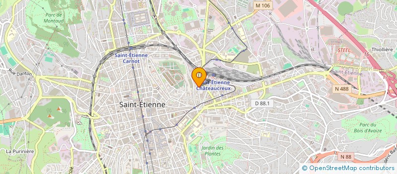 localisation de l'entreprise MONSIEUR LOUIS PAUL  SAINT-ETIENNE