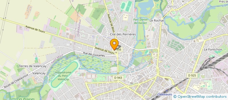 localisation de l'entreprise MONSIEUR LOUIS PAUL  CHATEAUROUX