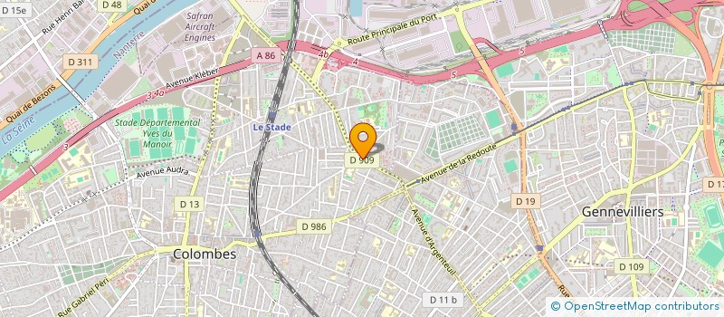 localisation de l'entreprise MONSIEUR LOUIS PAUL-DAUPHIN à COLOMBES