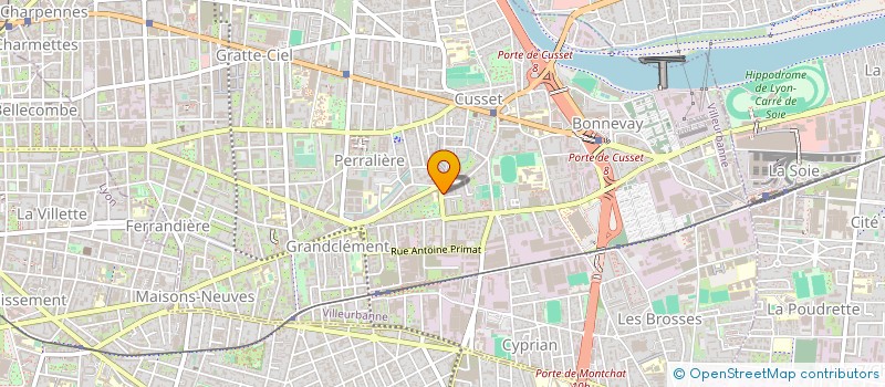 localisation de l'entreprise MONSIEUR LOUIS PAYET à VILLEURBANNE