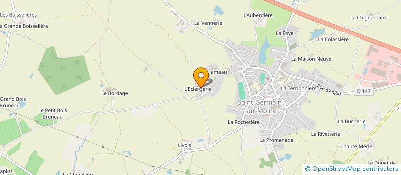 localisation de l'entreprise MONSIEUR LOUIS PEINTAUX  SEVREMOINE