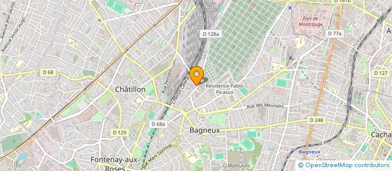 localisation de l'entreprise MONSIEUR LOUIS PELLADEAU à BAGNEUX
