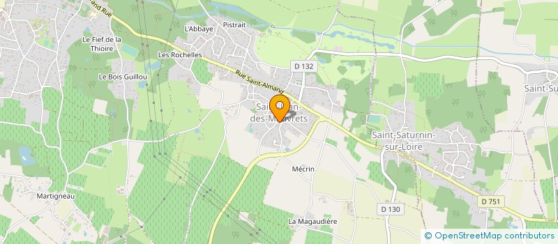 localisation de l'entreprise MONSIEUR LOUIS PELLUAU  BRISSAC LOIRE AUBANCE