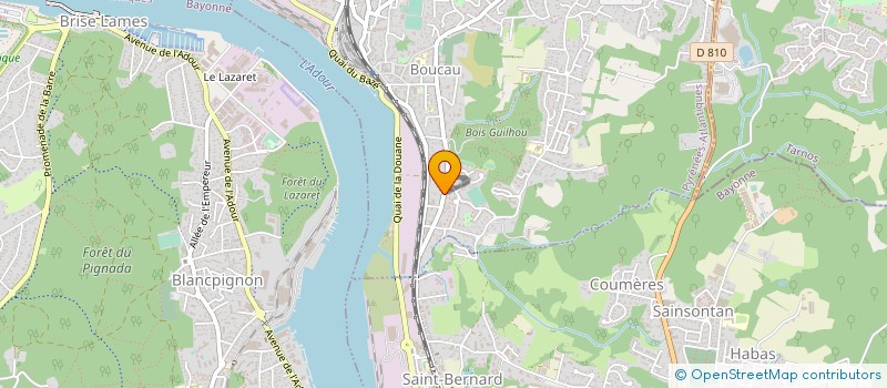 localisation de l'entreprise MONSIEUR LOUIS PENSEC  BOUCAU