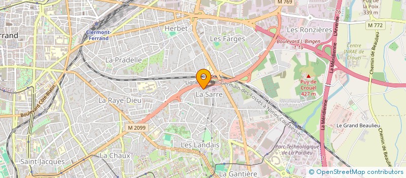 localisation de l'entreprise MONSIEUR LOUIS PERBET  CLERMONT-FERRAND