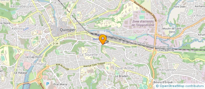 localisation de l'entreprise MONSIEUR LOUIS PERES à QUIMPER