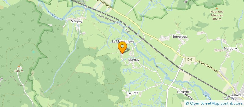 localisation de l'entreprise MONSIEUR LOUIS PERRAUDIN  SAINT-SYMPHORIEN-DE-MARMAGNE