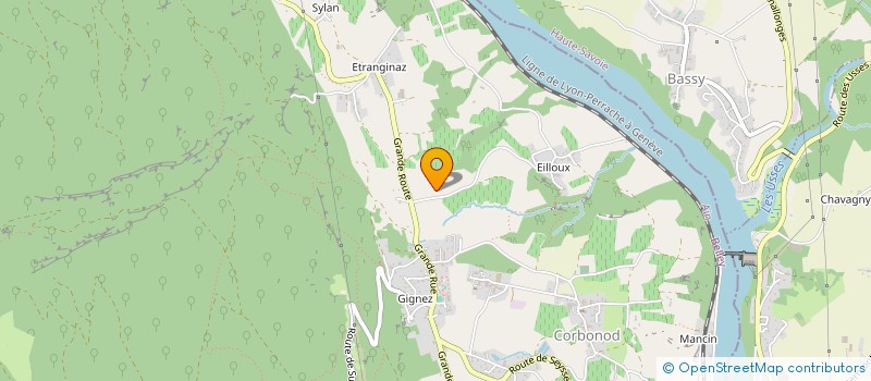 localisation de l'entreprise MONSIEUR LOUIS PERY  CORBONOD