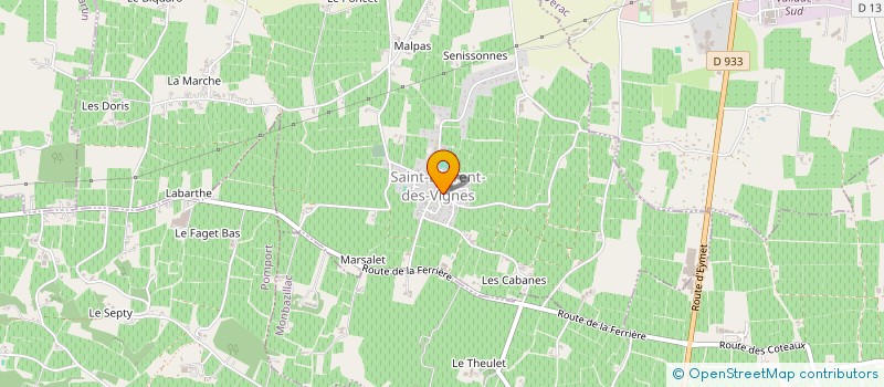 localisation de l'entreprise MONSIEUR LOUIS PETIT  SAINT-LAURENT-DES-VIGNES