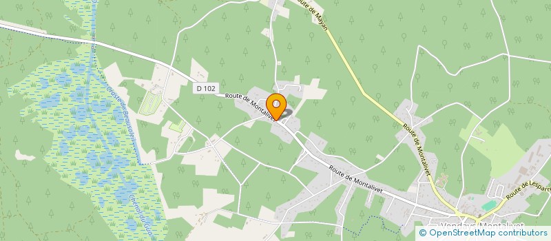 localisation de l'entreprise MONSIEUR LOUIS PEYRUSE  VENDAYS-MONTALIVET