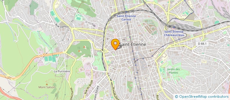 localisation de l'entreprise MONSIEUR LOUIS-PHILIP MICHAEL DADI OURIGBALE à SAINT-ETIENNE