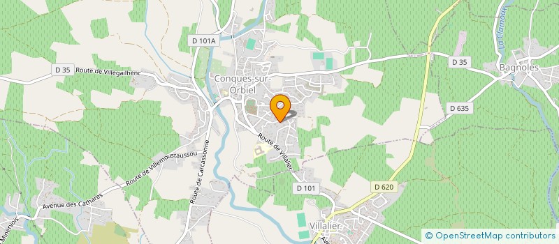 localisation de l'entreprise MONSIEUR LOUIS PHILIPPE BAUER à CONQUES-SUR-ORBIEL