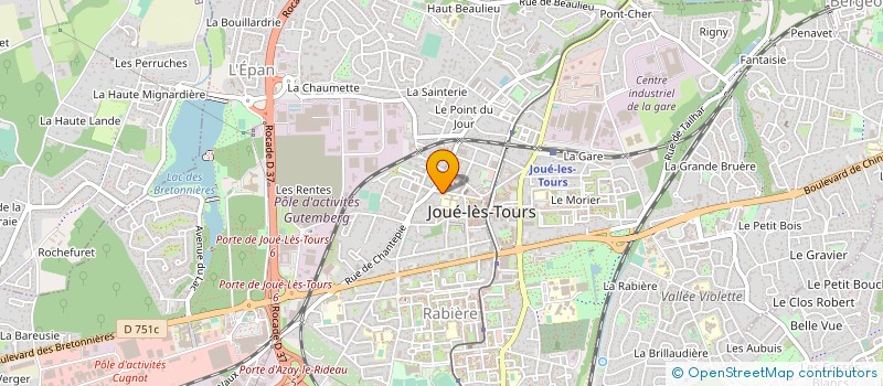 localisation de l'entreprise MONSIEUR LOUIS PICHEVIN  JOUE-LES-TOURS