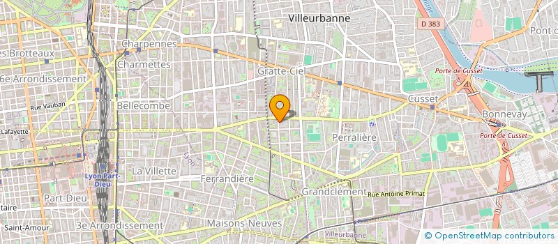 localisation de l'entreprise MONSIEUR LOUIS-PIERRE GAVANT  VILLEURBANNE