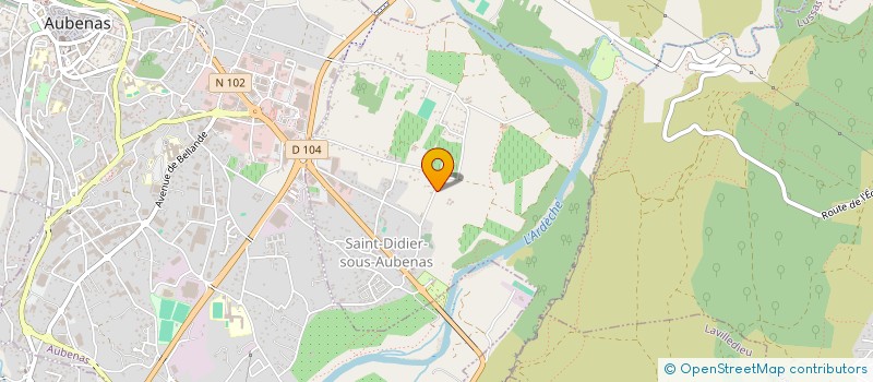 localisation de l'entreprise MONSIEUR LOUIS-PIERRE PARGOIRE-MATHON  SAINT-DIDIER-SOUS-AUBENAS