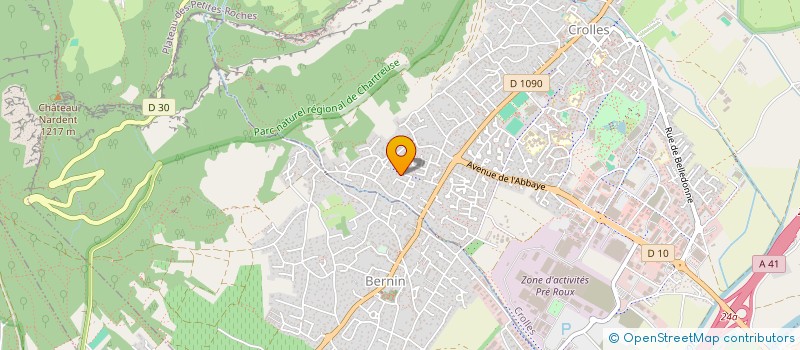 localisation de l'entreprise MONSIEUR LOUIS PIERRON MICHAUD  CROLLES