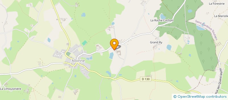 localisation de l'entreprise MONSIEUR LOUIS PINEAU  ALLONNE