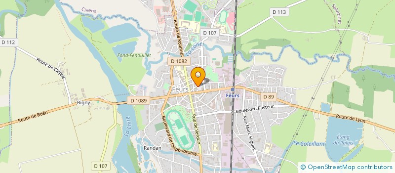 localisation de l'entreprise MONSIEUR LOUIS PITAVAL  FEURS