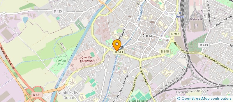 localisation de l'entreprise MONSIEUR LOUIS PLANQUE à DOUAI