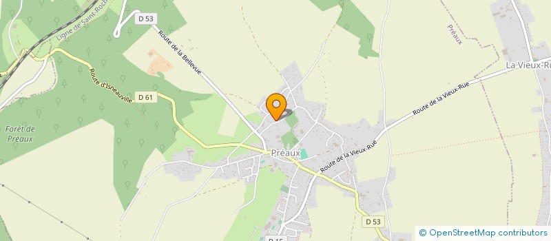 localisation de l'entreprise MONSIEUR LOUIS POIRREE  PREAUX