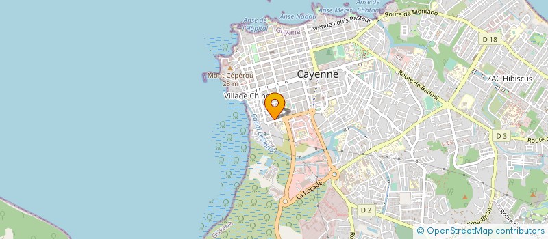 localisation de l'entreprise MONSIEUR LOUIS PONET  CAYENNE