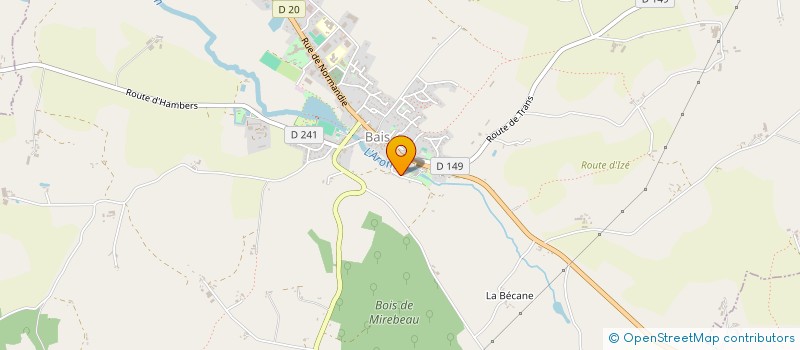 localisation de l'entreprise MONSIEUR LOUIS PORTIER à BAIS
