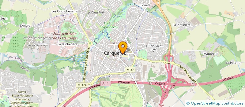 localisation de l'entreprise MONSIEUR LOUIS POTIER à CARQUEFOU