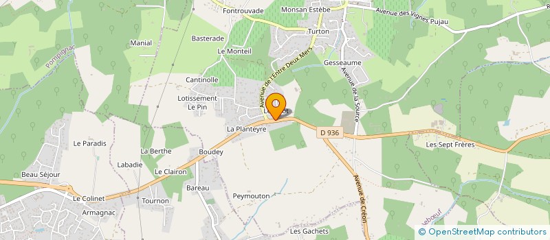 localisation de l'entreprise MONSIEUR LOUIS POUSSIGNOT à POMPIGNAC