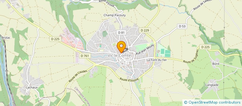 localisation de l'entreprise MONSIEUR LOUIS PRADIER à VIC-LE-COMTE