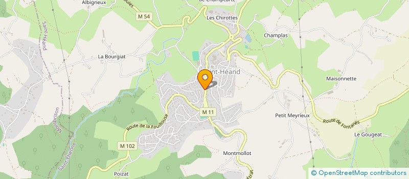 localisation de l'entreprise MONSIEUR LOUIS PRAJALAS  SAINT-HEAND