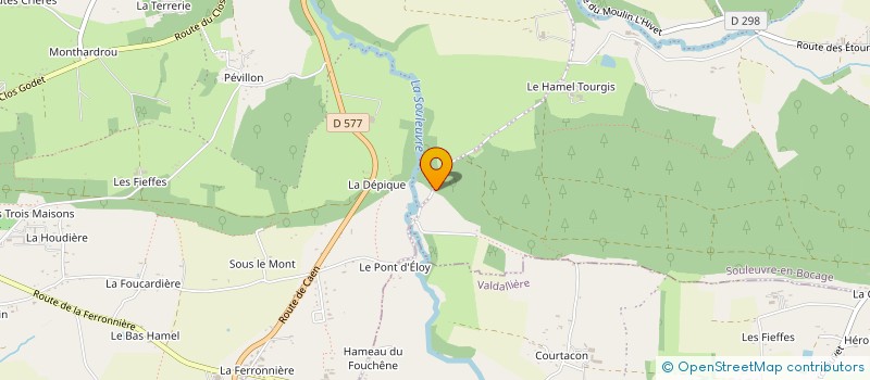 localisation de l'entreprise MONSIEUR LOUIS PRUNIER  SOULEUVRE EN BOCAGE