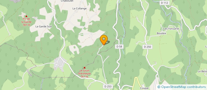 localisation de l'entreprise MONSIEUR LOUIS QUEINNEC  SAINT-JEAN-DES-OLLIERES