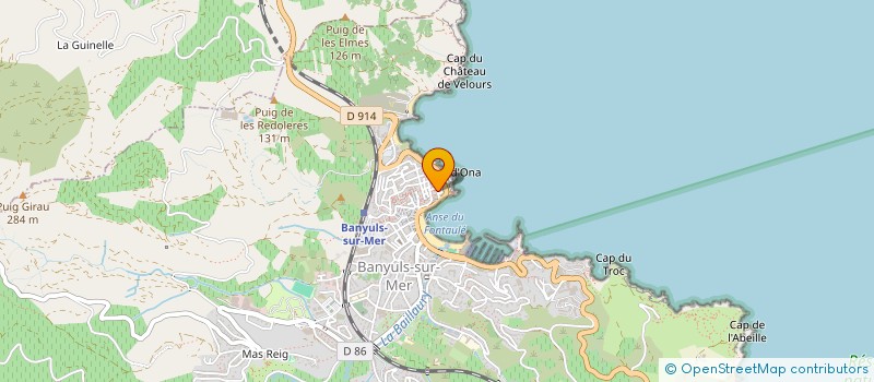 localisation de l'entreprise MONSIEUR LOUIS QUERE  BANYULS-SUR-MER