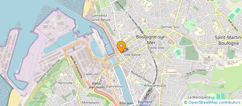 localisation de l'entreprise MONSIEUR LOUIS QUESNEL à BOULOGNE-SUR-MER