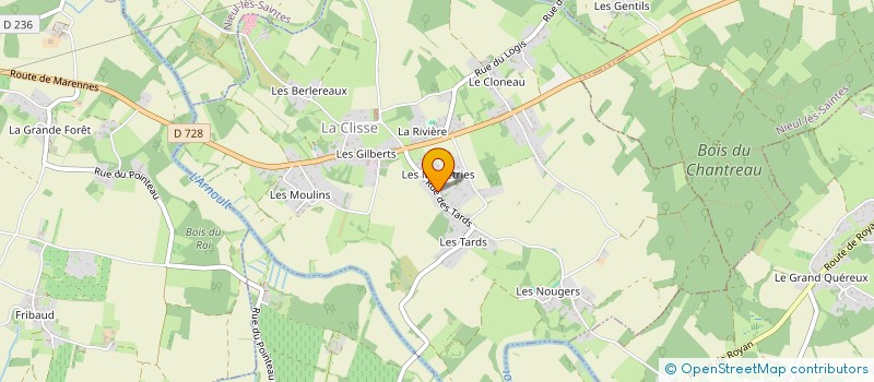 localisation de l'entreprise MONSIEUR LOUIS RATINGUENET  LA CLISSE