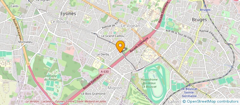 localisation de l'entreprise MONSIEUR LOUIS RAYOU  EYSINES