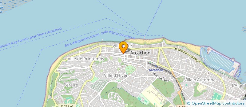 localisation de l'entreprise MONSIEUR LOUIS REBEYROLLE à ARCACHON
