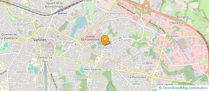 localisation de l'entreprise MONSIEUR LOUIS REGNIER à VANNES