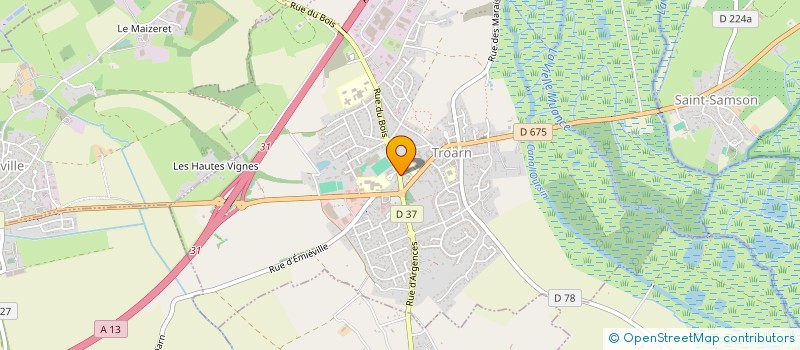 localisation de l'entreprise MONSIEUR LOUIS RENARD  TROARN