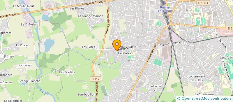 localisation de l'entreprise MONSIEUR LOUIS REVERCHON  PERONNAS