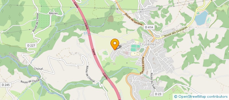localisation de l'entreprise MONSIEUR LOUIS REVILLARD  CRUSEILLES