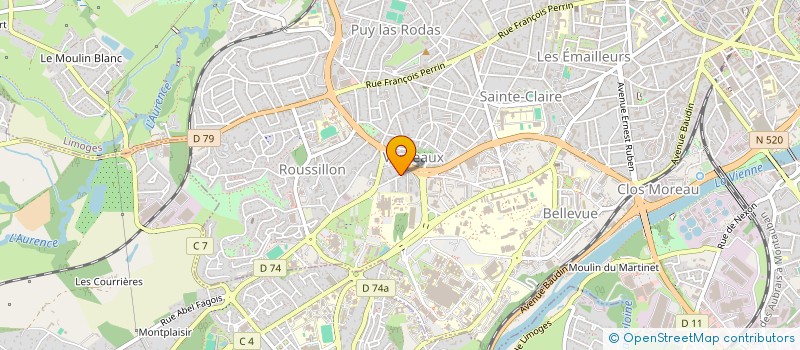 localisation de l'entreprise MONSIEUR LOUIS REYNIER à LIMOGES