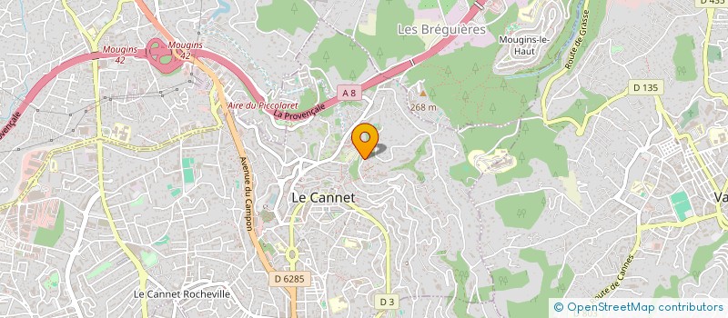 localisation de l'entreprise MONSIEUR LOUIS RIANT à LE CANNET