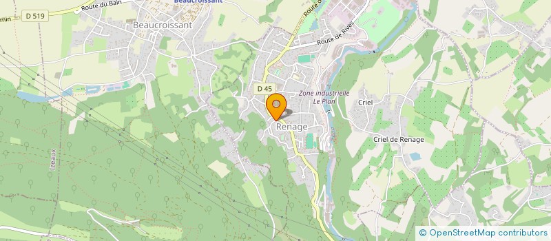 localisation de l'entreprise MONSIEUR LOUIS RIBEIRO  RENAGE