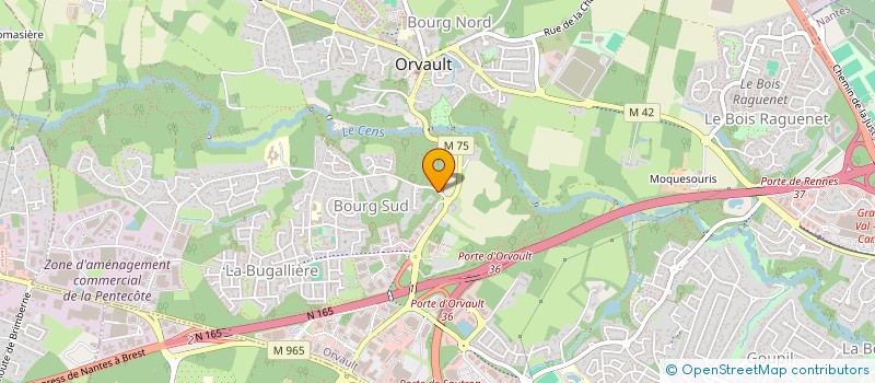 localisation de l'entreprise MONSIEUR LOUIS RIBOT à ORVAULT