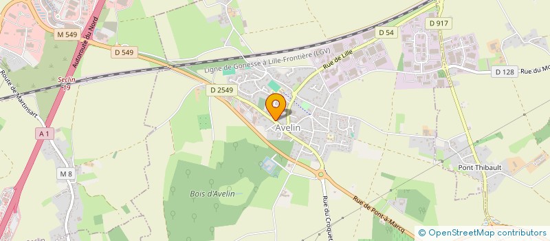 localisation de l'entreprise MONSIEUR LOUIS RIDEZ  AVELIN