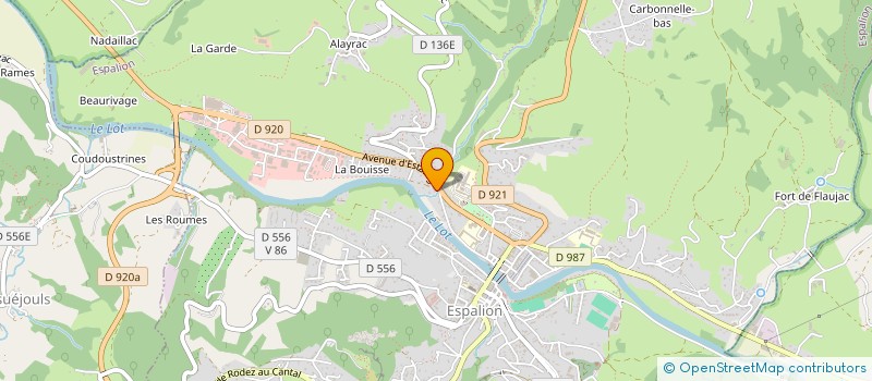 localisation de l'entreprise MONSIEUR LOUIS RIGAL à ESPALION